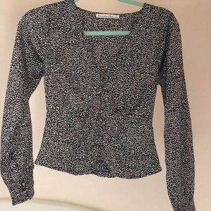 Satin Long-Sleeve Top